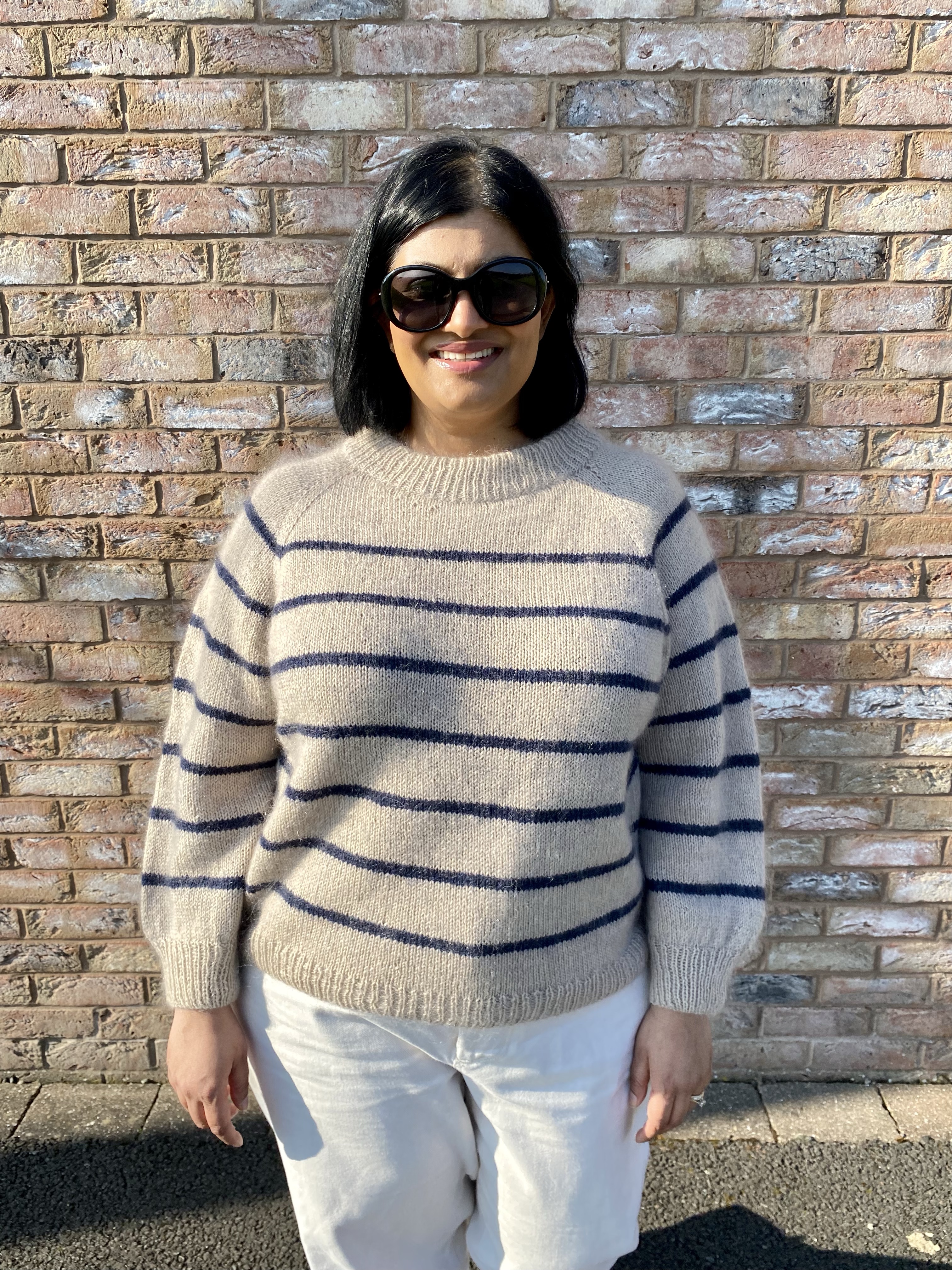November Knits Sunde Sweater: DIY Merino Mohair Striped Sweater